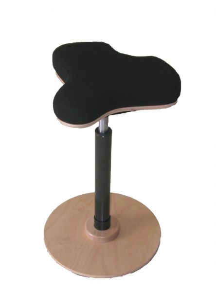 Stehhilfe BEECH - Sitzpolster 3D-Stoff, schwarz