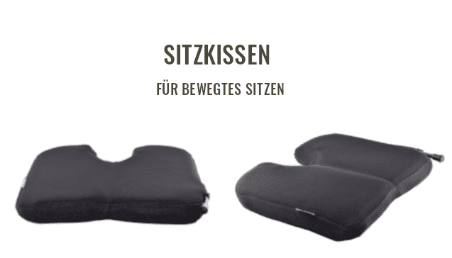 Sitzkissen schwarz Sitzenbleiber Kissen